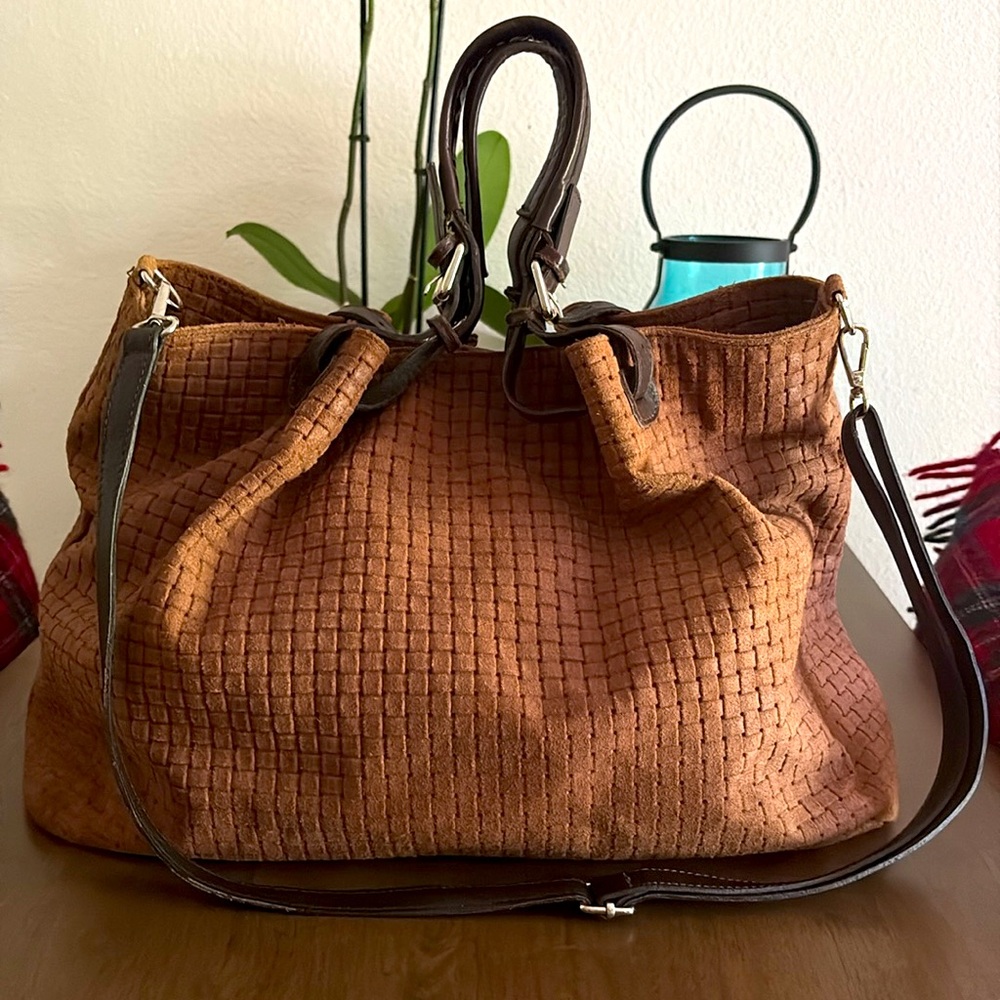 Sundance Brown Woven Shoulder Tote Bag- Price Is firm!!